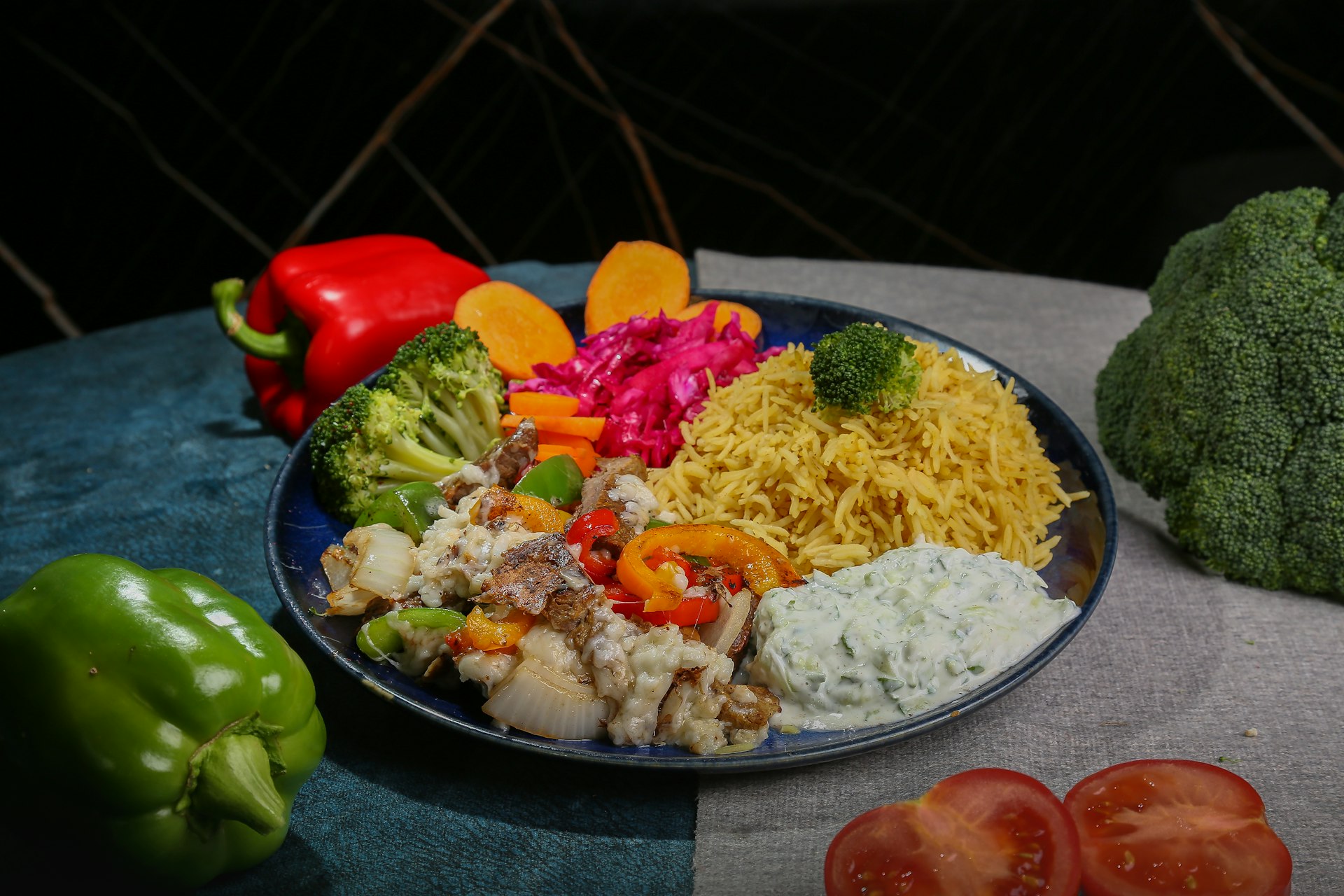 a plate of food